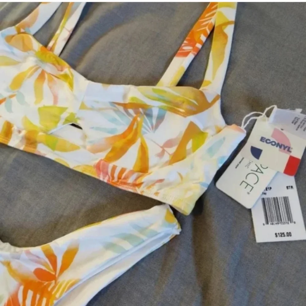 L*Space Flora Top Summer Tropics Cabana Bottoms Tropical Print Bikini Set